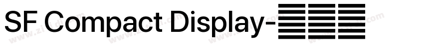 SF Compact Display字体转换